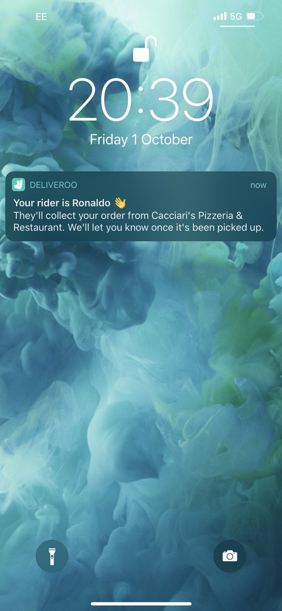 It’s coming home. Thanks <a href="/Deliveroo/">Deliveroo</a> <a href="/Cristiano/">Cristiano Ronaldo</a>