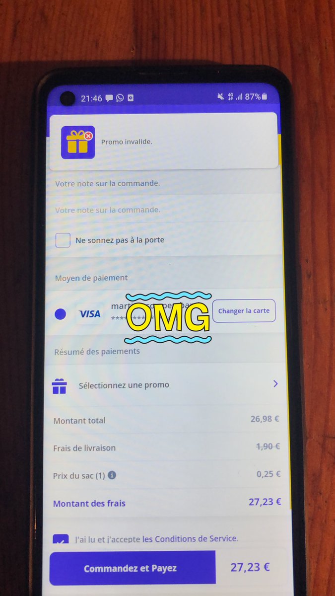 DealerZap's tweet photo. @getir_fr la promo est fini ?!😵‍💫 https://t.co/Tq7wTRsQnx