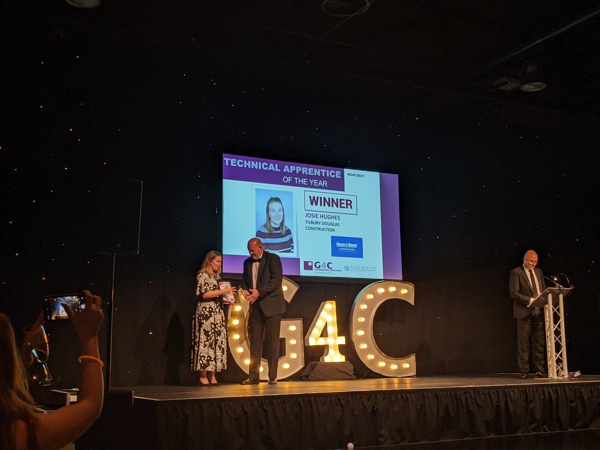 Congratulations Josie for winner of the technical apprentice of the year 2021.#g4c2021