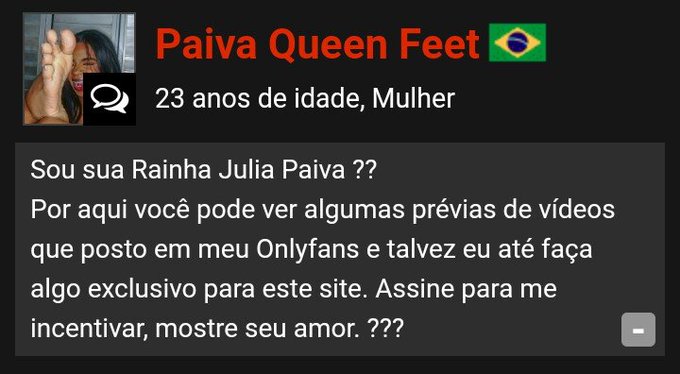 Agora voc&ecirc;s podem ver todas as minhas pr&eacute;vias no Xvideos, e quem sabe eu n&atilde;o fa&ccedil;a v&iacute;deos exclusivos pra<a href="/tag/xvideos%D9%90"class="tags"><span>#xvideosِ</span></a><a href="/tag/podolatriabrasileira"class="tags"><span>#podolatriabrasileira</span></a>