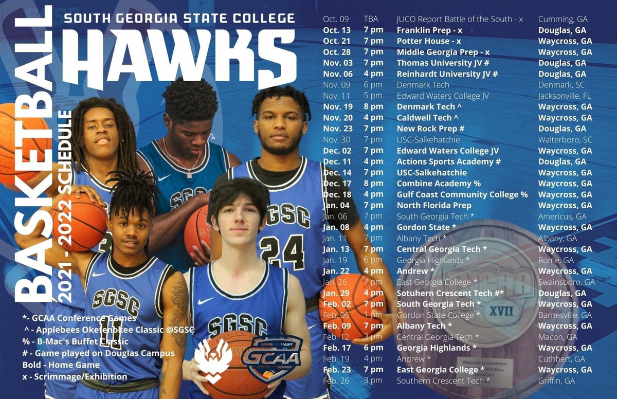 Look who is #1 in the pre-season poll!! Yes, that’s our Hawks!! 
thegcaa.com/sports/mbkb/20…