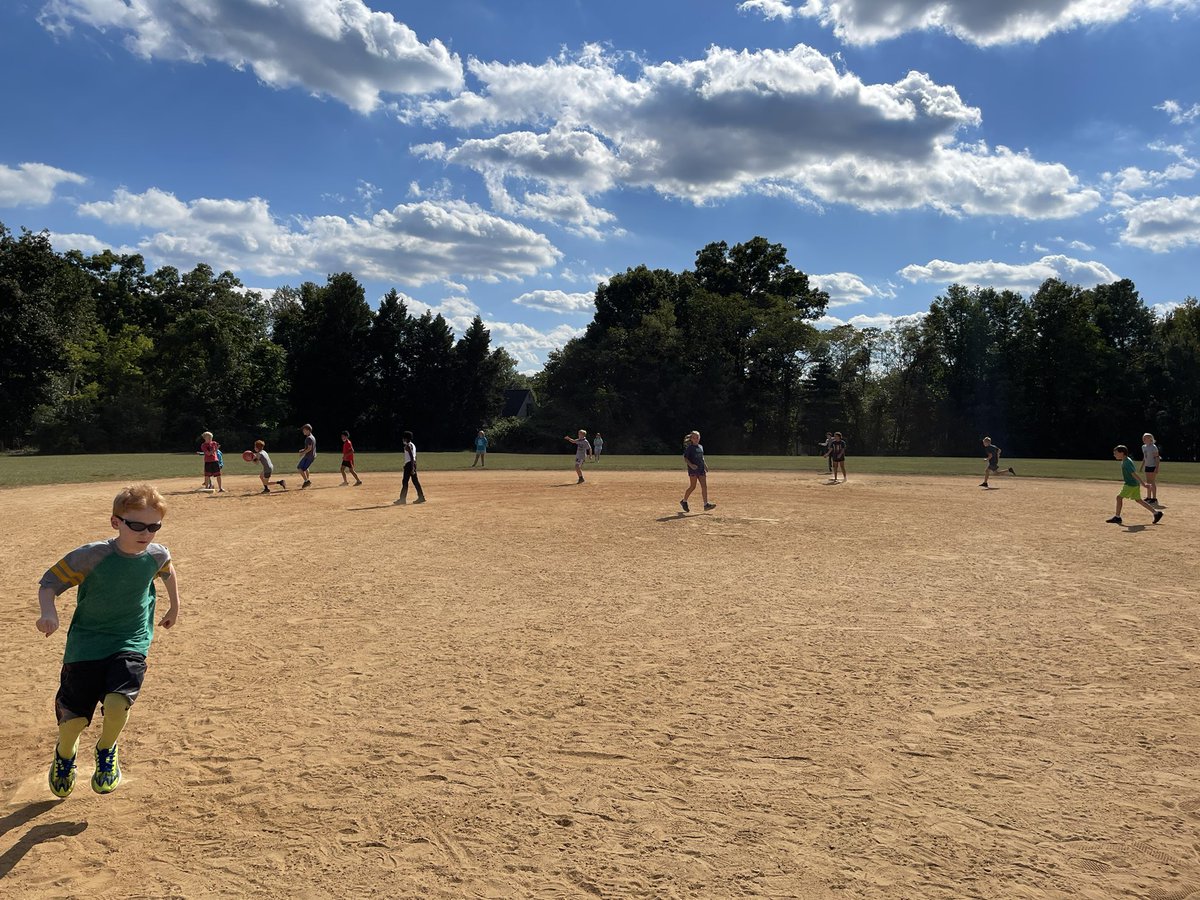 baker5th's tweet photo. For our PBIS reward, we chose to play another 5th grade class in kickball. It was down to the wire, and we played HARD but we did come up short and lost 10-9. Huge shoutout to @ashep23 for joining our team! We had a blast and can’t wait to do it again!!😊#PowerOfThePride #oneCCPS https://t.co/CHRcfN98Up