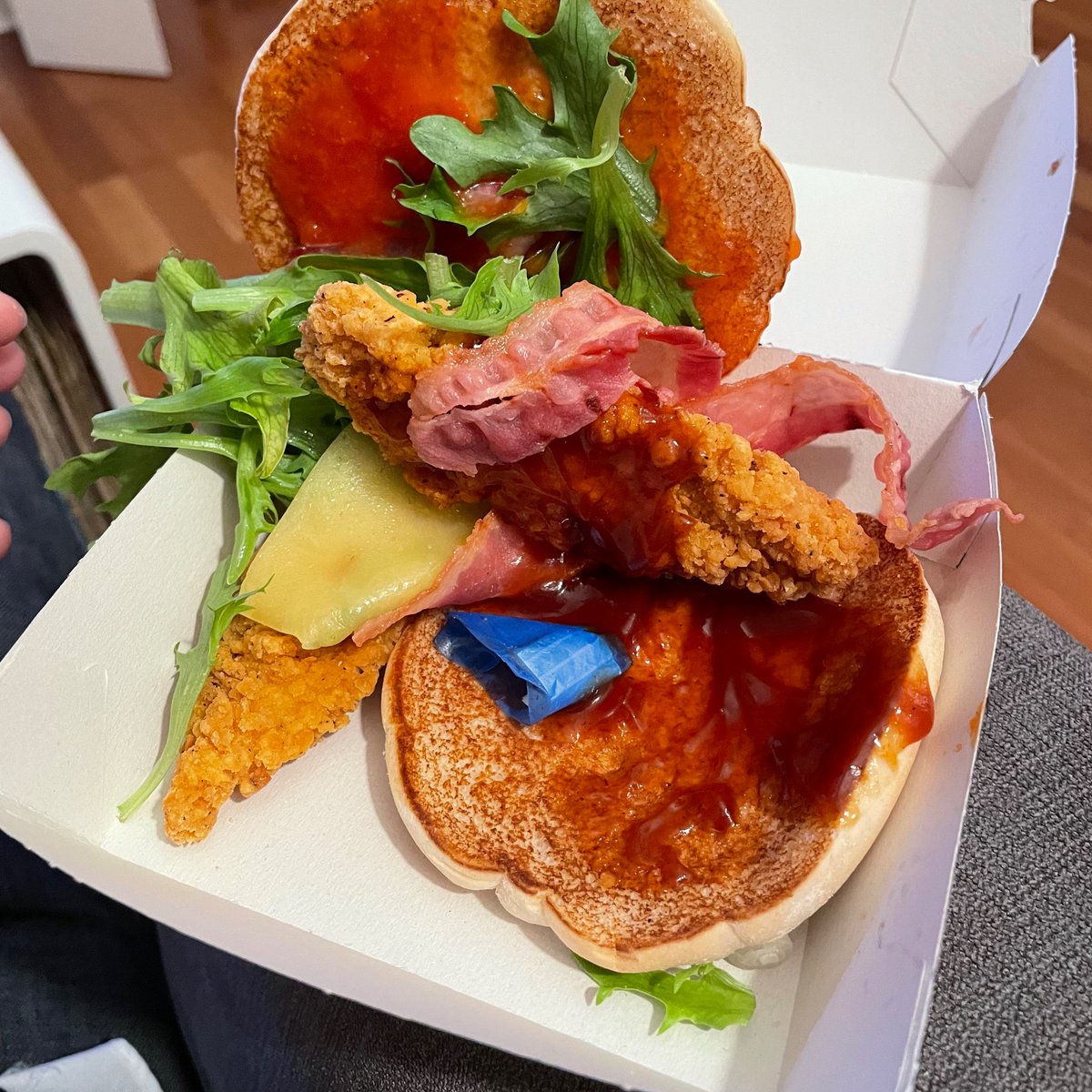 david_wren's tweet photo. @McDonaldsUK hey - how do I get your restaurant (Forest Gate) to pick up the phone? I just found someone’s blood covered plaster in my burger. https://t.co/5wGevPAwPv