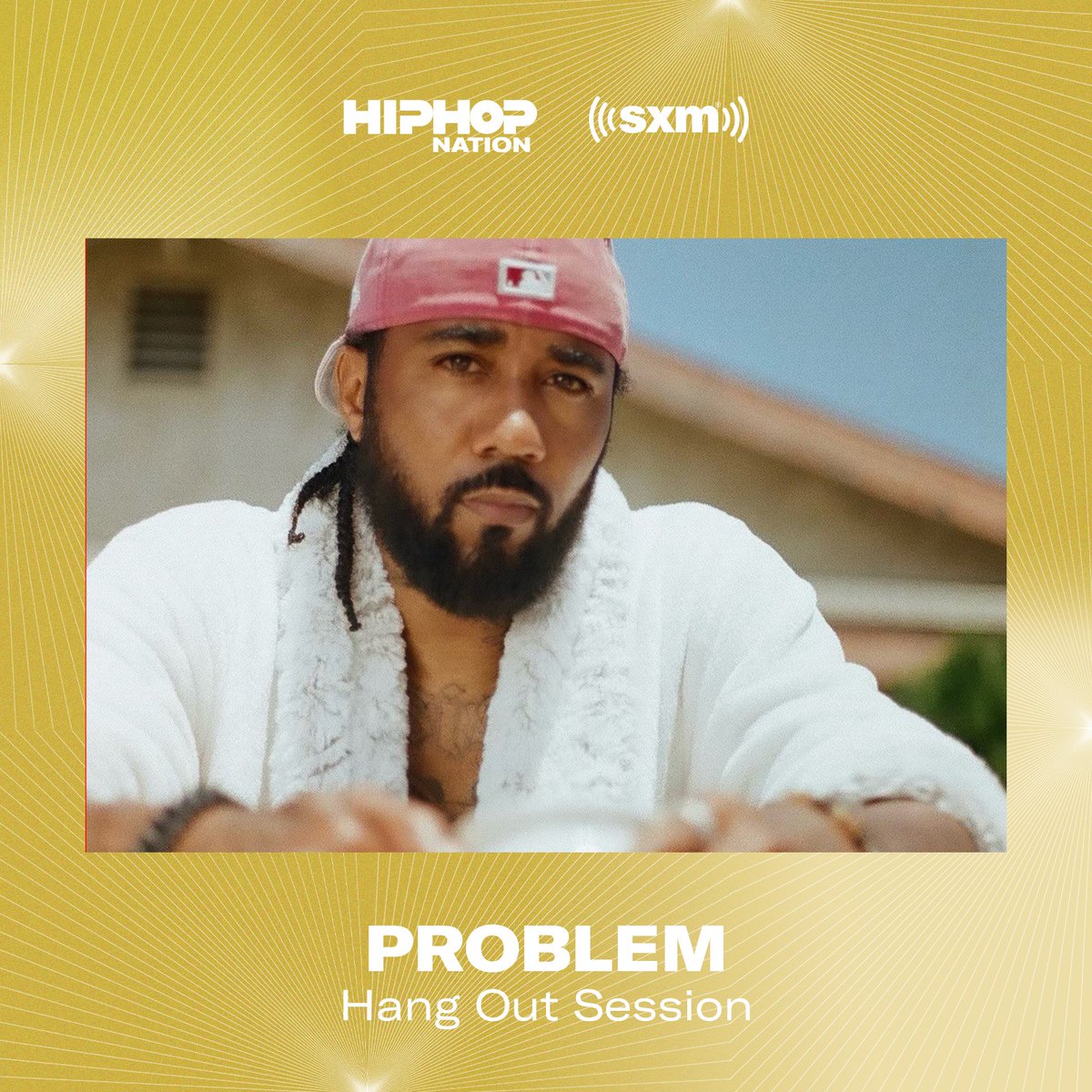 HipHopNation's tweet photo. .@PROBLEM354 is pulling up to hang out on air today at 5pm ET. #HANGOUTSESSIONS 🔥 

Listen on the SXM app here: https://t.co/ixystxRf76 https://t.co/2v8Os1GzHX