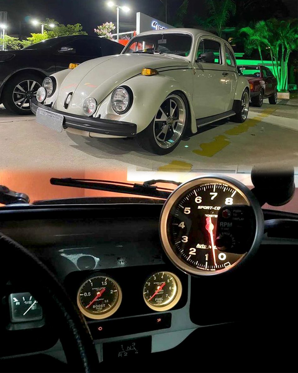 AutoMeter's tweet photo. We are featuring #FrontEndFriday with a vintage Volkswagen using Sport-Comp tach, boost, and fuel gauges
Owner: @Alvesdv
#autometer #superbeetle #airedcooled #volkswagom #germanlookbeetle #vw #superbeetle #customcar #import #customcars #hotrod #boosted #boost #prostreet https://t.co/xRIDx30beM
