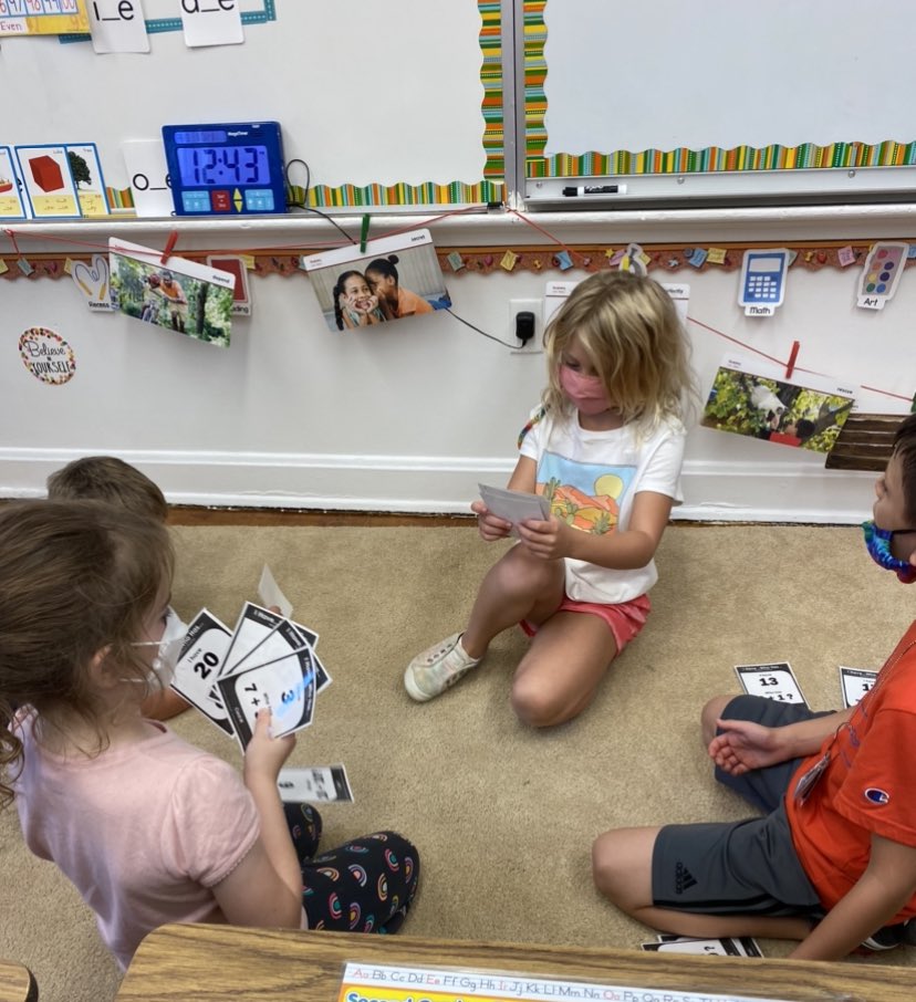 MrsTFort's tweet photo. “Fluency Friday”Fun!!
Practicing our math fluency skills with friends during our math center time! #learningisfun @WanamassaElem @RSteckhahn https://t.co/QbdOIXiXk9