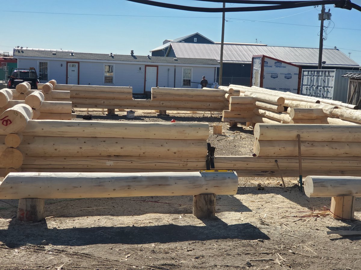 MH_WoodS's tweet image. Our log garage is coming along.  We even found a nice character log with a cat face on it which was cleaned and shaped.  This cat face most likely came from a porcupine since it was at least 25ft up the tree. #loggarage #customlogwork #logbuilder #handcrafted #logwork