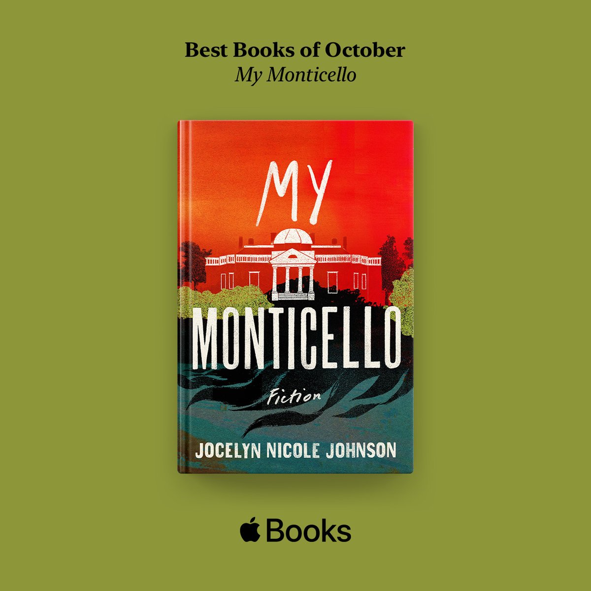 We are SO excited that @AppleBooks chose MY MONTICELLO by @jocelynjohnson as one of the #BestBooksOfOctober! ❤️Check it out here: apple.co/bestbooks
