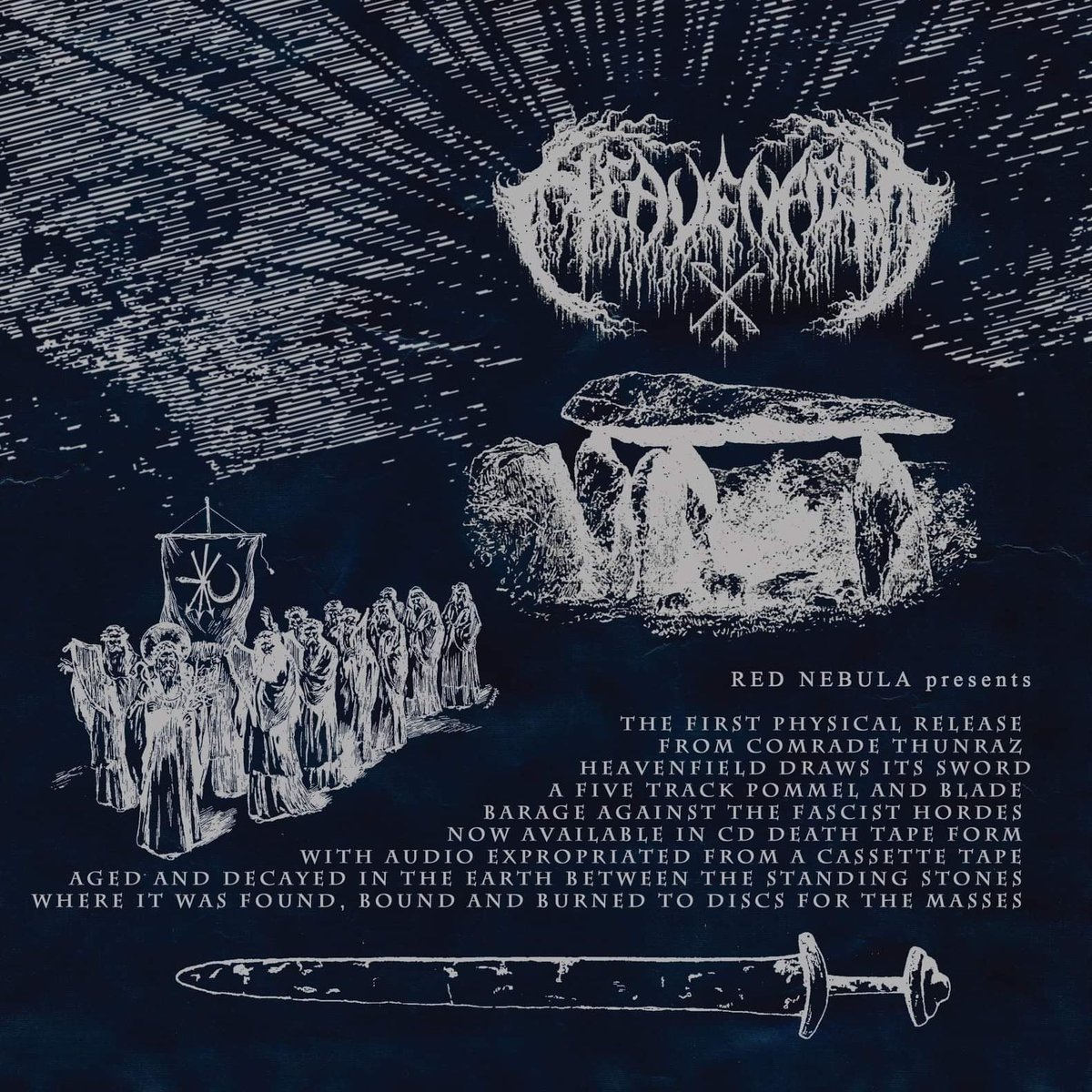 HeavenfieldBand's tweet photo. AT LAST This release culminates 5 tracks of pagan sorcery via @RedNebula2 on Bandcamp. #heavenfield #blackmetal #rednebula https://t.co/5HatR6zJOY