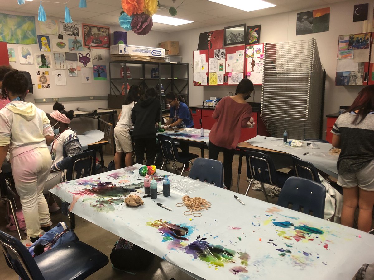 Blalack MS (@blalackms) on Twitter photo 6th Grade Art Club creating their own club shirts using Tie Dye! <a href="/CFBISD/">Carrollton-Farmers Branch ISD</a> @DrChapmanCFBISD <a href="/BlalackPTA/">BlalackPTA</a> 6th Grade Art Club creating their own club shirts using Tie Dye! <a href="/CFBISD/">Carrollton-Farmers Branch ISD</a> @DrChapmanCFBISD <a href="/BlalackPTA/">BlalackPTA</a>