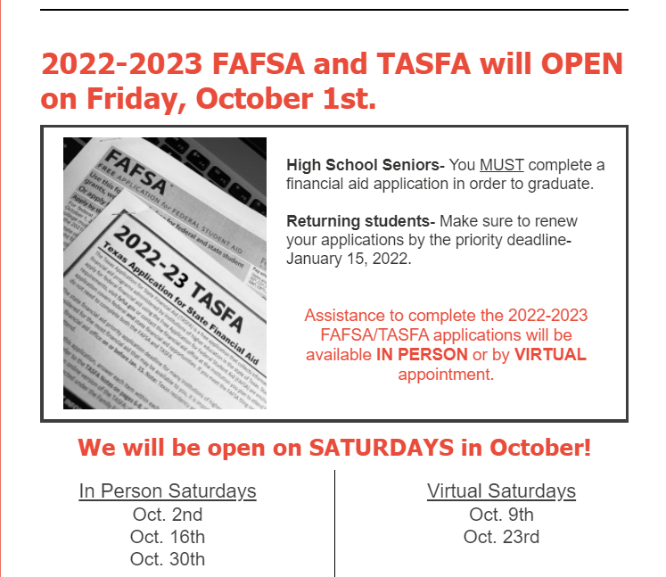 Shark_Counselor's tweet photo. @schs2022 Seniors: FAFSA opens today! 

TO DO list (in order of importance):
✅ Submit college applications
✅ Check college scholarship page - Do you need a separate application or supplemental documents??
✅ Complete the FAFSA!! (Need help? Check out the resources at GRADcafe!) https://t.co/XCT0Lkbsdp