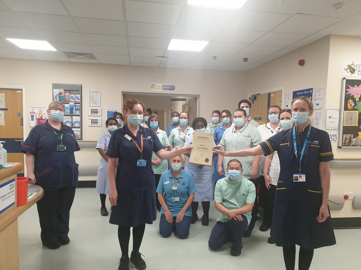 AlisonCoy4's tweet photo. Our lovely team on at Trafford Stroke rehab unit recieving their Gold ward accreditation certificate from our Director of Nursing Jane Grimshaw @Strokerehab2 @QualityWTWA @himynameisjaneg @YvonneT14 @sarah_ryssk9 @lozalangio https://t.co/Kh58nr0eUD