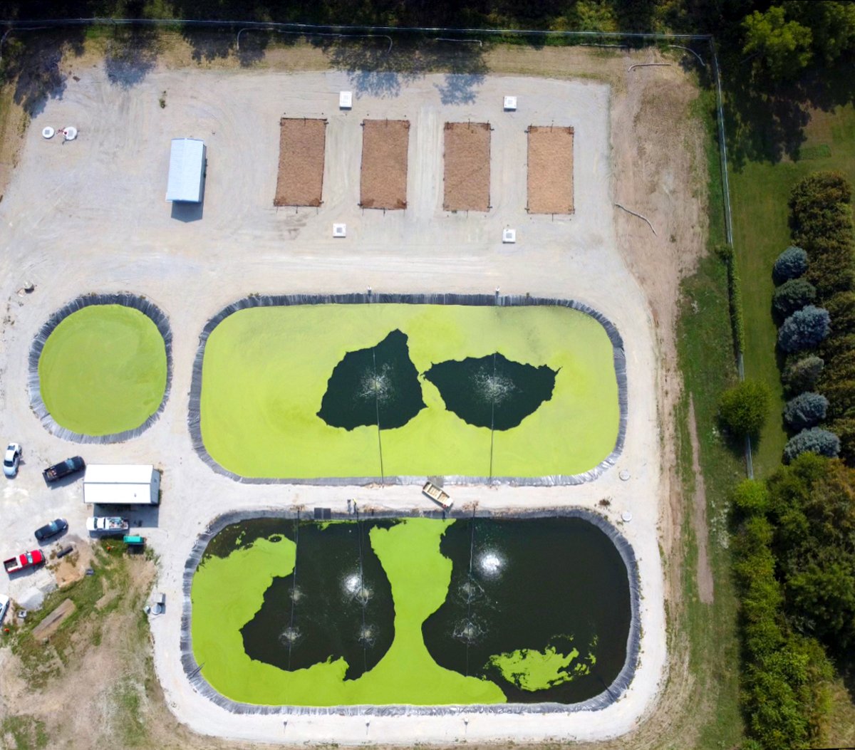 nexomwastewater's tweet photo. For #FinishedProjectFriday, check out the now-complete #optAER fine-bubble lagoon aeration and #SAGR cold water post-lagoon nitrification installed at Brandon, Iowa. Thanks to engineers @fehrgraham, GC Ray's Excavating, and our local rep MC²/Electric Pump! https://t.co/9kOmub8T3S