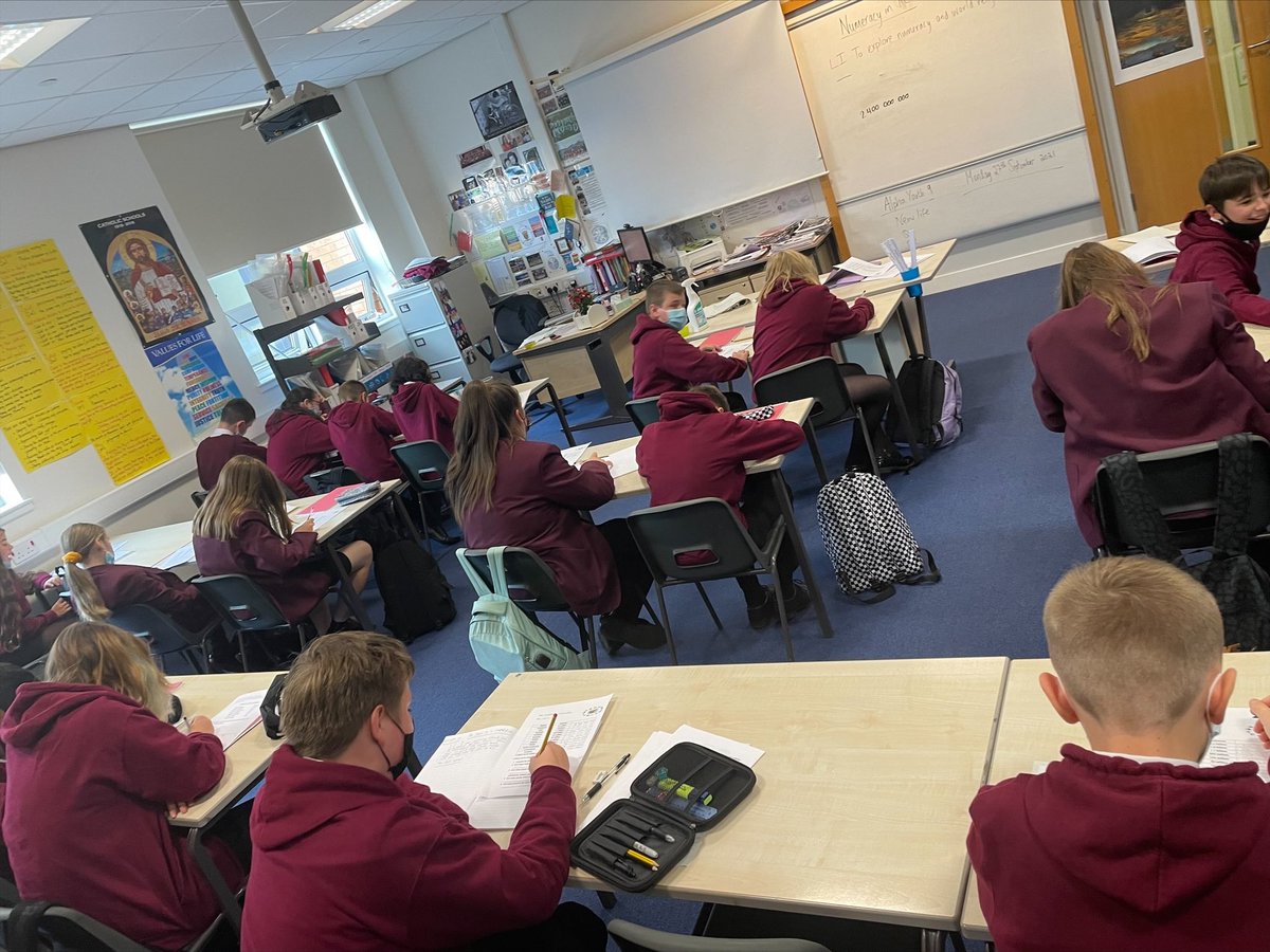 SMHSMathematics's tweet image. Maths everywhere, including RE. 1A2 dealing with big numbers this week as they investigated religion around the world. Excellent work! @StModanEnglish @StModansHS