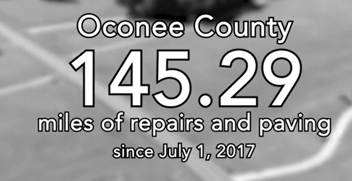 SCDOTPress's tweet photo. Since the new gas tax went into effect in 2017, Oconee County has had more than 145 miles of road repaving and repairs by SCDOT. #ProgressisourPriority #LetEmWorkLetEmLive https://t.co/WLiD95Ifje