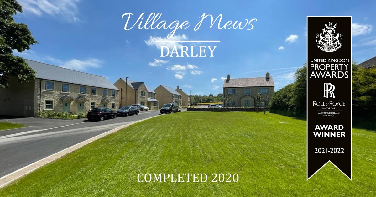 We are extremely proud and honoured to announce Village Mews, Darley has won the Residential Development award category for Yorkshire!

<a href="/Property_Awards/">International Property Awards</a>
.
.
.
#loxleyhomes #propertydevelopment #propertydevelopers #propertydeveloping  #newbuild #newbuildjourney #housetohome