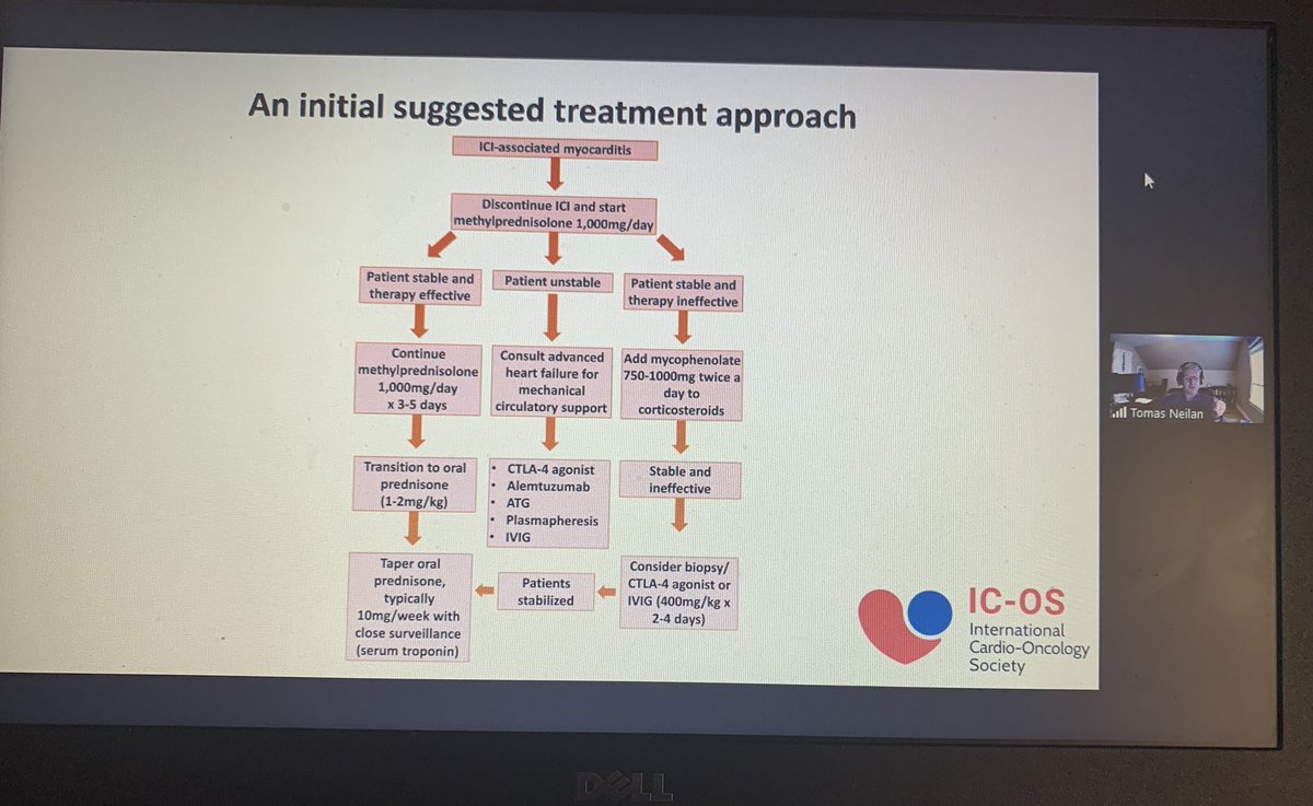 Dr_RoohiKhan's tweet image. Thank you @TomasNeilan and Dr. Kelly Reynolds on your guidance of management of #ICIMyocarditis #Immunotherapy #GCOS21 #gcos2021 @ICOSociety @sdent_duke @Dr_Mike_Fradley @mealomar