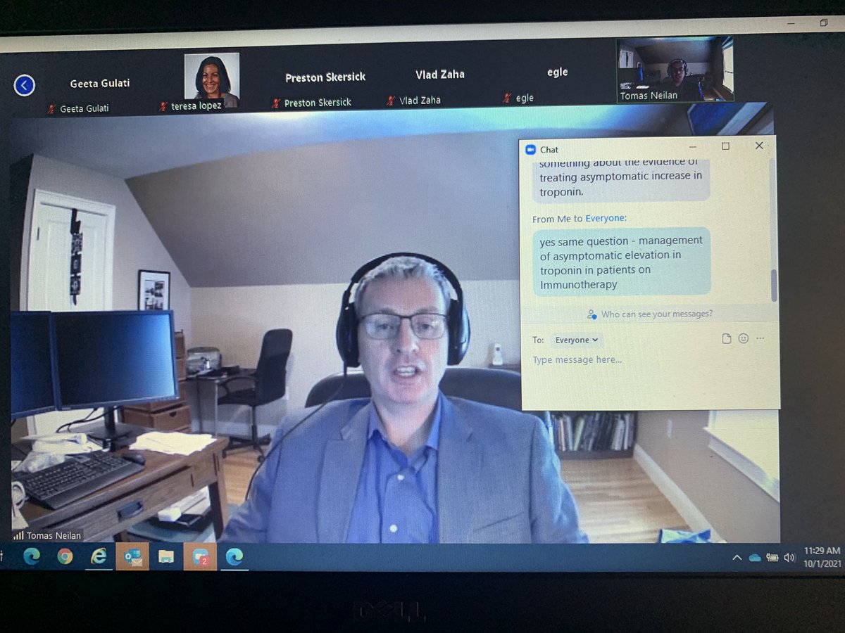 Dr_RoohiKhan's tweet image. Thank you @TomasNeilan and Dr. Kelly Reynolds on your guidance of management of #ICIMyocarditis #Immunotherapy #GCOS21 #gcos2021 @ICOSociety @sdent_duke @Dr_Mike_Fradley @mealomar