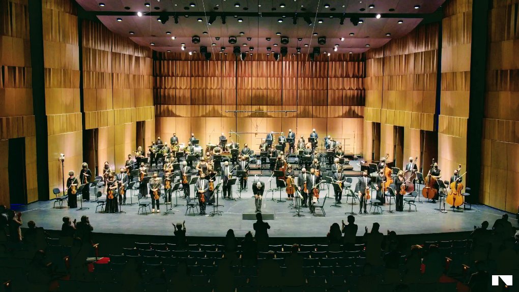 NACOrchCNA's tweet photo. Oh, what a month! From the fanfare of opening night โจ to the closeness of a chamber concert at the Fourth Stage ๐ป and an extraordinary show with @JamesEhnes ๐คฉ
...#NACOIsBack, baby! https://t.co/p1GYA4pQ28