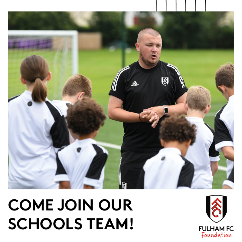 FulhamFCFound's tweet photo. Fulham FC Foundation are seeking a new Senior Schools Officer to lead on our primary education provision. 👩‍🏫⚽

#FulhamFamily