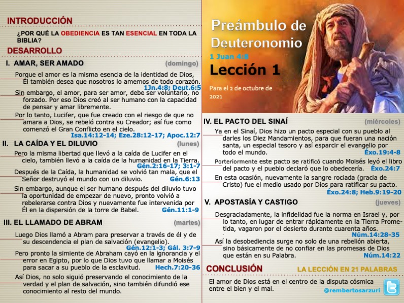 rembertosarzuri's tweet photo. 🔴El amor de Dios está en el centro de la disputa cósmica entre el bien y el mal.
👇
Repasemos la #LESADV 1, "Preámbulo de Deuteronomio"
▶️ #PrimeroDios
▶️ #FelizSabado https://t.co/tHjZ7hs8xU