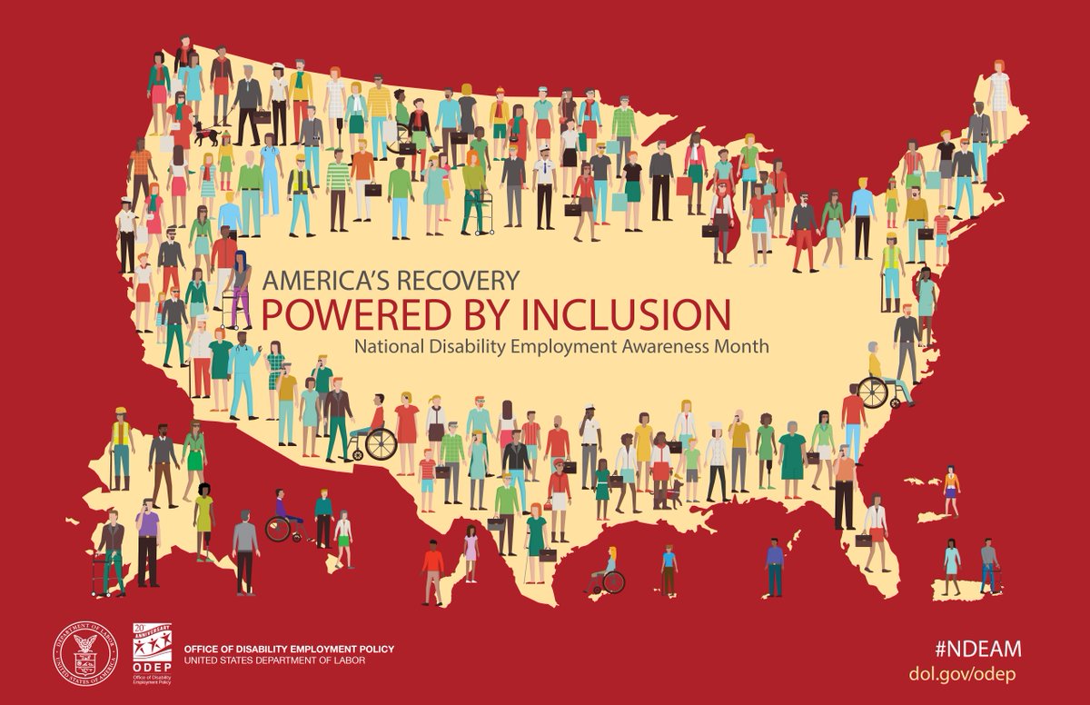 TriangleInc's tweet image. October is #NationalDisabilityAwarenessMonth! This year&apos;s theme is &quot;America&apos;s Recovery: Powered by Inclusion.&quot;

Learn more about #NDEAM by visiting dol.gov/NDEAM.

#TriangleInc #Employment #Empowerment #PeopleWithAbility #Ability #Inclusion