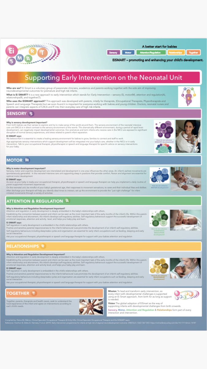 Huge thanks to Emily Hills and Elaine McMahon for their hard work on co-producing our new EiSMART neonatal poster