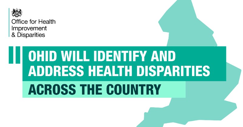 OHID's tweet photo. The Office for Health Improvement and Disparities (OHID) will work within @DHSCgovuk to identify and address major health disparities across the country &amp; to help improve the health of the nation.

Here’s how 👇