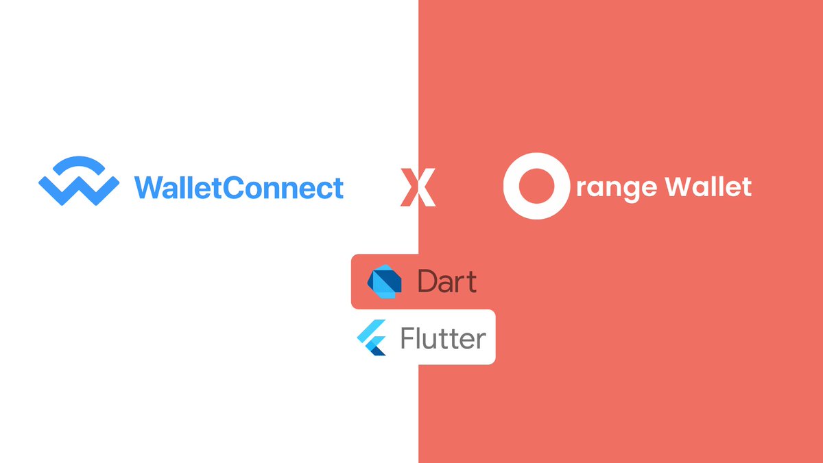 Orange Wallet 🟠 has added support to WalletConnect 📲 Not only did add  support but also released the first Flutter library for WalletConnect 💪  Check it out on Github 👇