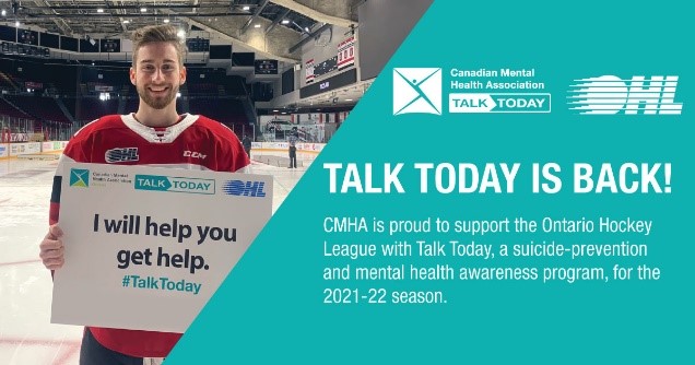 cmha_sm's tweet photo. Itโs season 8 of our #TalkToday partnership with @OHLhockey. Wishing the players and staff for @Sudbury_Wolves the best of luck on their season! You can learn more about our partnership and access a special coupon code for #OHLLive by visiting https://t.co/wDZAWbusXe https://t.co/3NG3AlMYZZ