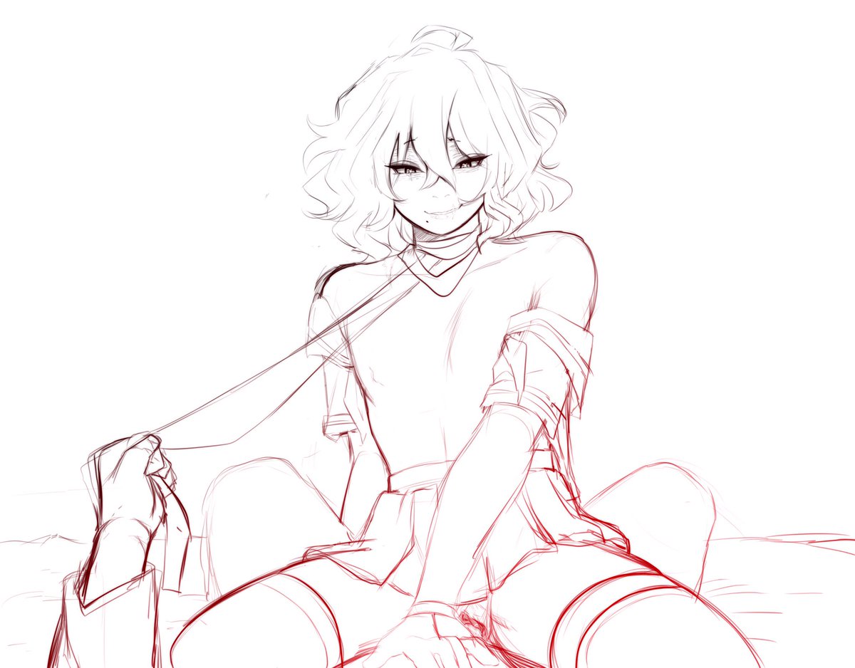 “Really, making me dress up like this. You’re kind of a pervert, aren’t you, Eraserhead?”

The one where Shigaraki pretends he’s not super into it, too. 😩👌✨