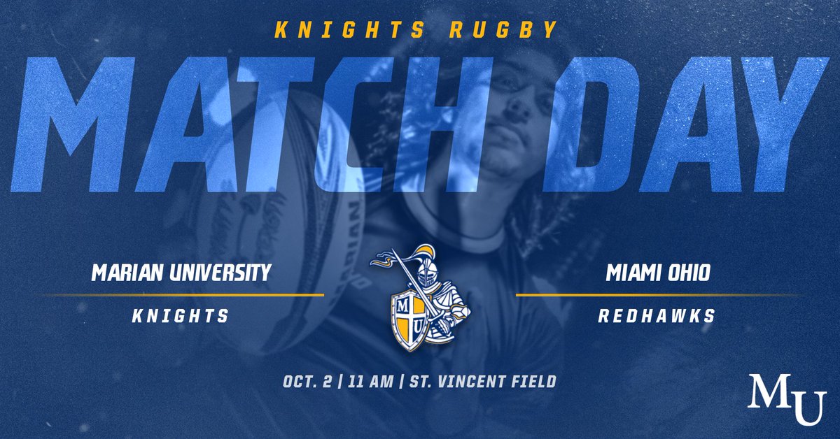 MUKnights's tweet photo. MATCHDAY! @MarianURugby hosts Miami Ohio today at 11 AM! https://t.co/2qG4pQ7vtv