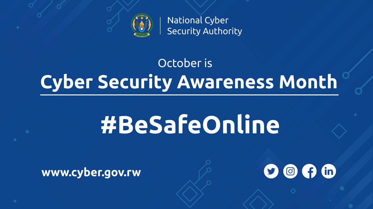 Today kicks off the National Cyber Security Awareness Month! Follow us online for tips and updates. 

#BeSafeOnline
#CyberSecMonth 
#CyberAwarenessMonth