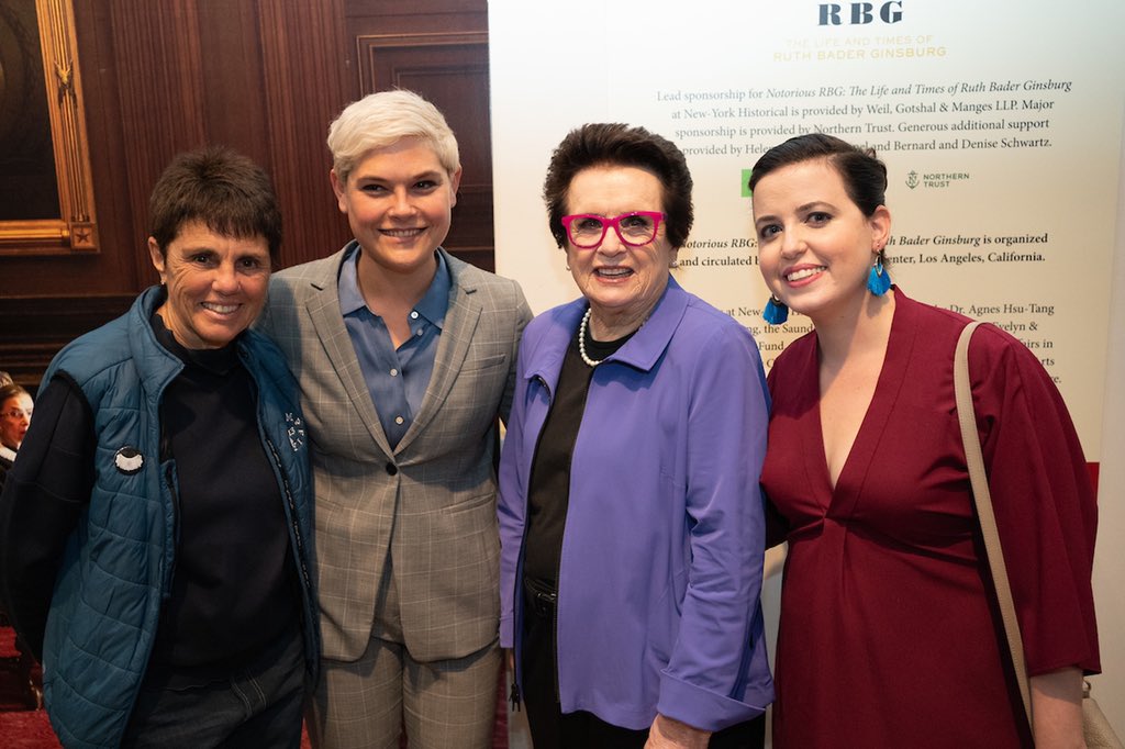 Irin Carmon (@irin) on Twitter photo Still feels wild to be briefly unmasked even with a vax requirement BUT <a href="/BillieJeanKing/">Billie Jean King</a> came to the opening of <a href="/NotoriousRBG/">Notorious R.B.G.</a> at <a href="/NYHistory/">The New York Historical</a> and meeting her and <a href="/ilanakloss/">ilanakloss</a> was a delight. Still feels wild to be briefly unmasked even with a vax requirement BUT <a href="/BillieJeanKing/">Billie Jean King</a> came to the opening of <a href="/NotoriousRBG/">Notorious R.B.G.</a> at <a href="/NYHistory/">The New York Historical</a> and meeting her and <a href="/ilanakloss/">ilanakloss</a> was a delight.