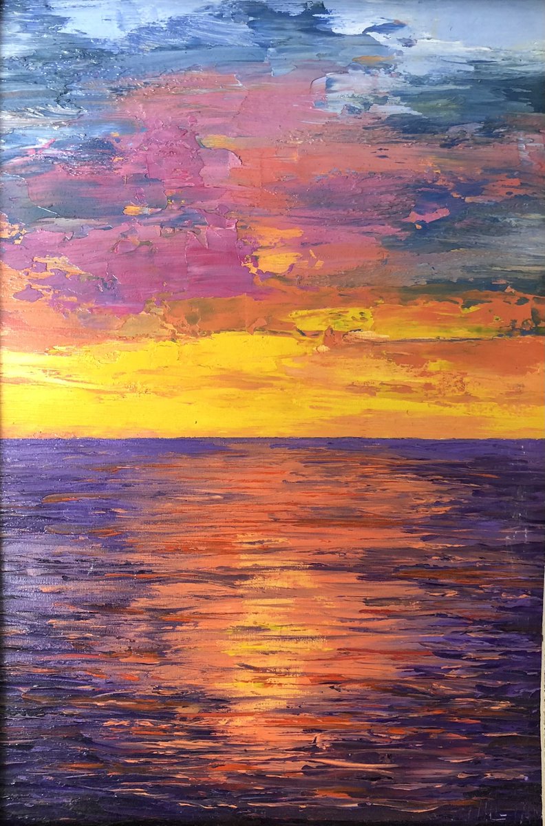 Purple sunrise 
#knifepainting 
@gordonbruceart @castellanosce_ @HaroldWNelson @peac4love @jdjongumzidenga @marizulca @nalvasouzavitor @agustin_gut @LuciaTassan @msprayart @kse_salman @MomiraMonika @MaryBroderson @HaroldWNelson @elsufuen @neblaruz @marekingu @hr130130 @Hakflak