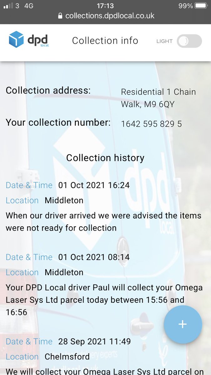 ZoeSherlock's tweet photo. Second time @DPDUK @DPDUK5 can’t even be arsed to walk to the door they just bounce it off.  Waited in with the door OPEN and yet Paul is adamant my parcel isn’t ready for collection.  Absolute Shambles https://t.co/NfxptM21E6