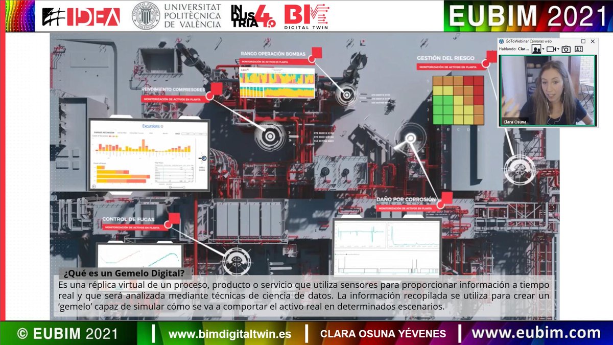 qbimgest's tweet photo. #EUBIM2021 @_eubim Con @ClaraOsuna de @IDEA_INGENIERIA BIM como base de referencia para el Gemelo Digital #DigitalTwin
Divulgamos con @berrilan @buticSchool @BimChannel y @SCoordinates https://t.co/Fevdl2QyeA