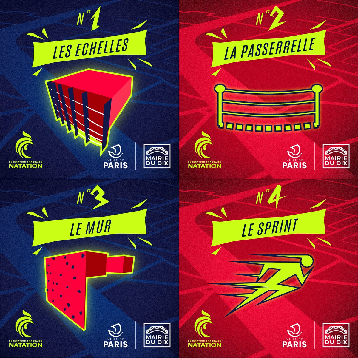 #SwimXperience J-1 ! 
A demain pour la première course de natation à obstacles organisée à Paris ! Objectif : nager, gravir les échelles, surmonter la passerelle, escalader le mur et sprinter 🔥 
Avec les participations de <a href="/TristanDefeuil/">Tristan Defeuillet Vang</a> et <a href="/ArthurG_H/">Arthur Germain</a> 🤩
ffneaulibre.fr/evenements/voi…