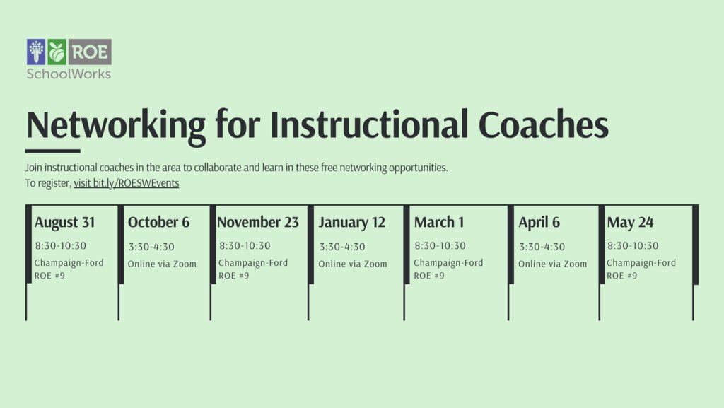 #InstructionalCoaches, join us for free networking!

Visit bit.ly/ROESWEvents to register
