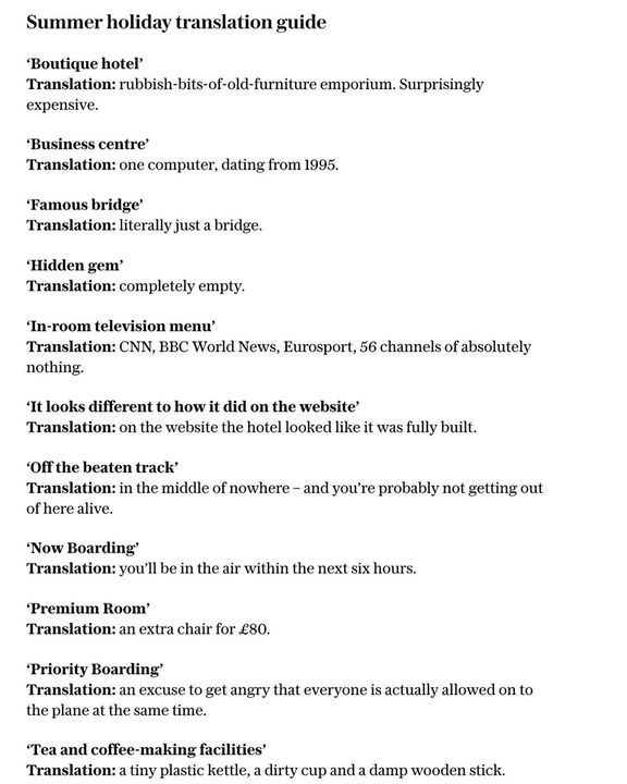Love this from Very British Problems My favourite: Now boarding = You'll be in the air in the next 6 hours.

Who's been travelling recently? What did you forget about travel (me: how slow everything is...or maybe just how impatient I am) 😂
amzn.to/3kvRGsd