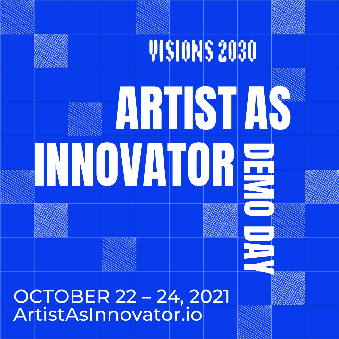 Visions2030_'s tweet image. So excited to announce “Artist As Innovator: Demo Day,” a 3-day #virtualevent showcasing 7 #solution-driven projects on Friday–Sunday, October 22–24, 2021! 

#CreatorEconomy #SocialSculpture #VentureCapital #Artist #Innovator

Tickets are on sale at l8r.it/vQqE