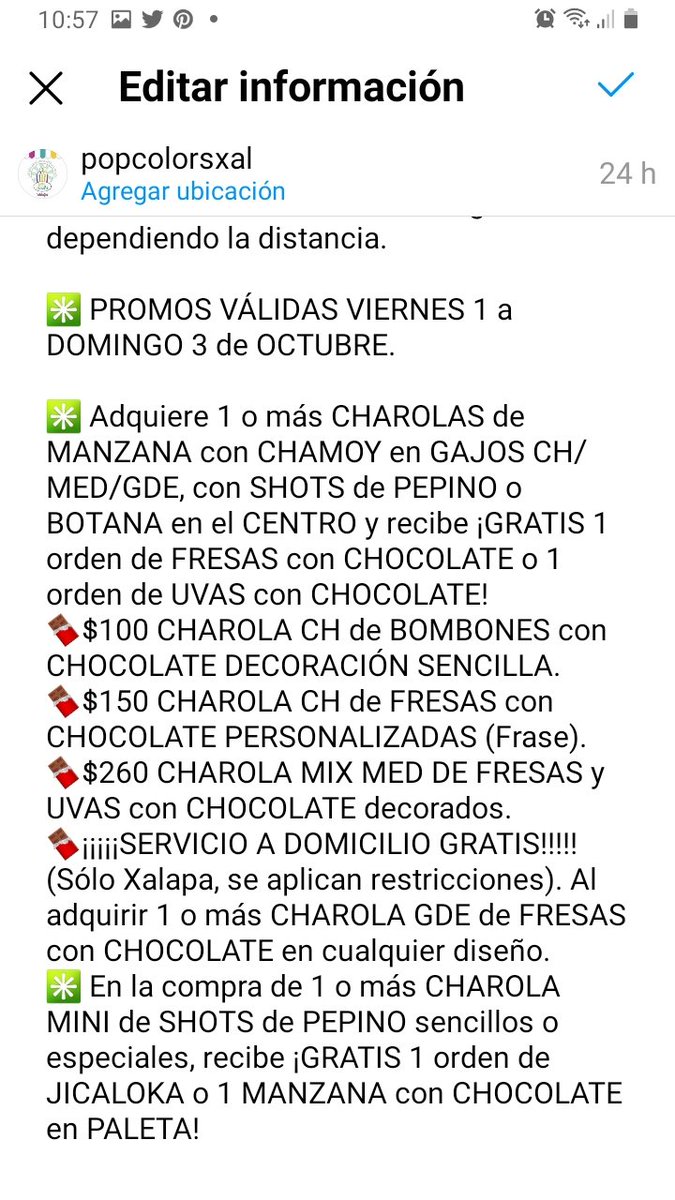PopColorsXal's tweet photo. ¡BUENOS DÍAS!
➡️ SERVICIO de 12-10pm. INFO y PEDIDOS por WA 2281079984
#SERVICIOADOMICILIO c/cargo extra
✳ PROMOS VÁLIDAS VIERNES 1 a DOMINGO 3 de OCTUBRE
https://t.co/UCiTqZIet9
#xalapa
#FelizViernesAtodos #DiaInternacionalDelCafe #THEALBUM1STANNIVERSARY #poderosopuropari https://t.co/Q6WcoUhekz