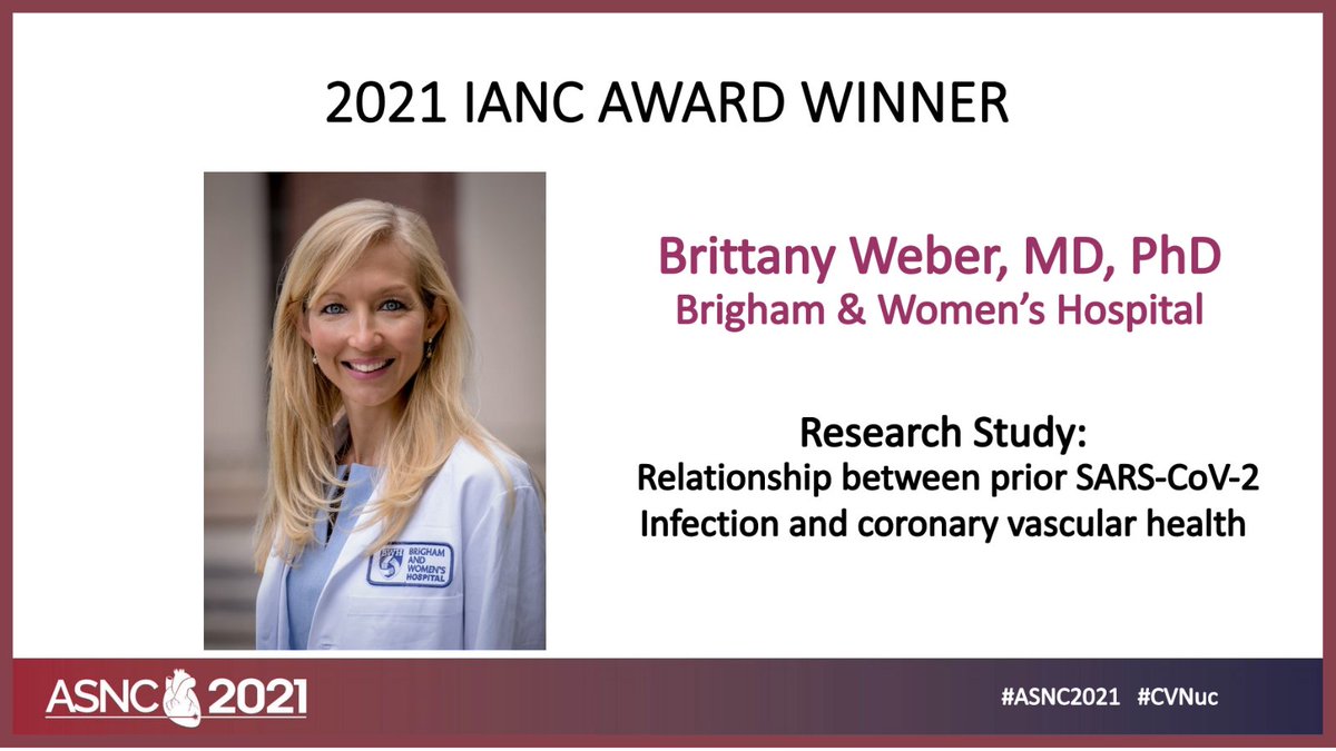 ASNC Society (@myasnc) on Twitter photo Congratulations Brittany Weber, MD, PhD on being selected the IANC Research Fellowship Award Winnerš
<a href="/Bweber04/">Brittany Weber</a> we're looking forward to your research findings!
#CVNuc #ASNC2021 #CardioTwitter <a href="/BrighamWomens/">Brigham and Women's Hospital</a> Congratulations Brittany Weber, MD, PhD on being selected the IANC Research Fellowship Award Winnerš
<a href="/Bweber04/">Brittany Weber</a> we're looking forward to your research findings!
#CVNuc #ASNC2021 #CardioTwitter <a href="/BrighamWomens/">Brigham and Women's Hospital</a>