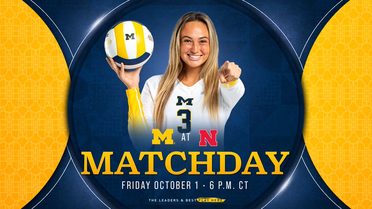 It's MATCHDAY!

📍 Lincoln, NE
🕕 6 PM CDT
🏟️ Devaney Center
📺 Big Ten Network
💻 myumi.ch/Ww05Z
📊 myumi.ch/BoZR1
📰 myumi.ch/lxOgQ

#GoBlue