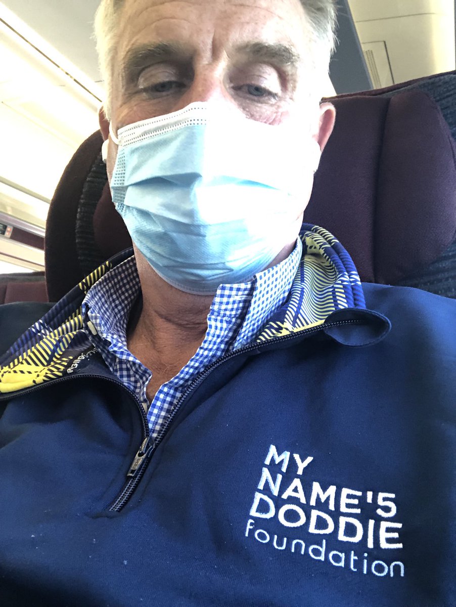 ⁦<a href="/DoddieWeir5/">Doddie Weir OBE</a>⁩ ⁦<a href="/MNDoddie5/">My Name'5 Doddie Foundation</a>⁩  On my my way to the Smoke, and on brand. I’ll be sporting Doddie’s tartan and ears with pride on Sunday. Look out for, or track, bib no 18842. My just giving page is still open and visitors very welcome. Plse retweet - I have few followers