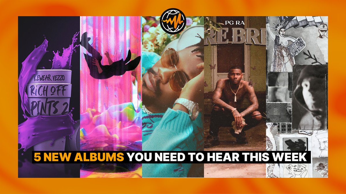 audiomack's tweet photo. 5 NEW ALBUMS YOU NEED TO HEAR THIS WEEK
๐ถ @Icewear_Vezzo โ #RichOffPints2
๐ถ @MuddyMya โ #MUDDYWORLD
๐ถ @iam_YCee โ #LoveDrunk
๐ถ @a1kpgra โ #RareBreed
๐ถ @wikset โ #HalfGod
READ + LISTEN: https://t.co/lq3LDrgt1R https://t.co/Tu1TFD9mbS