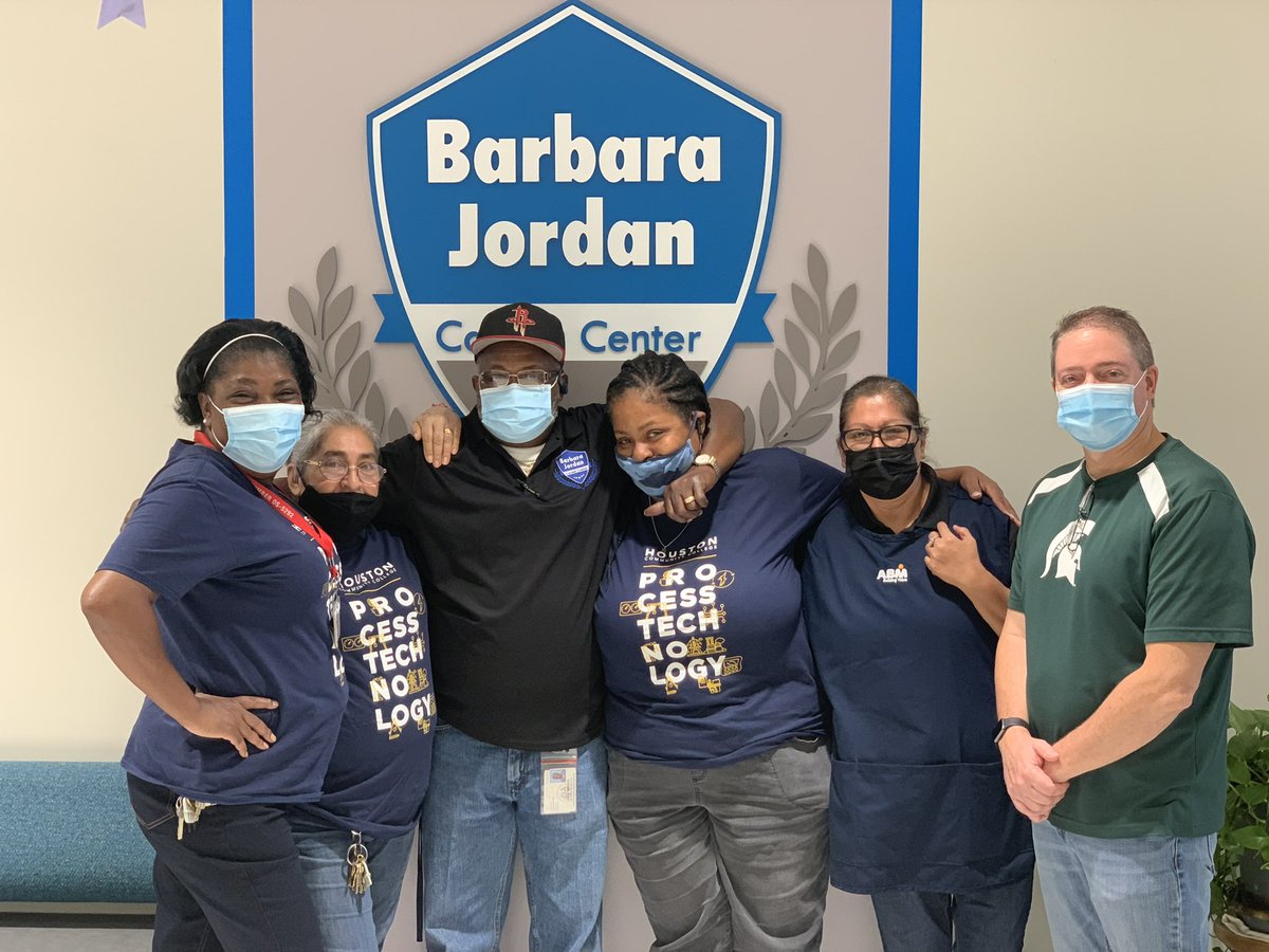 Thank you to our custodians today.  They keep the building clean and working, and are also the eyes and ears behind the scenes, helping with visitors and safety.  #HISD <a href="/HoustonISD/">Houston ISD</a>