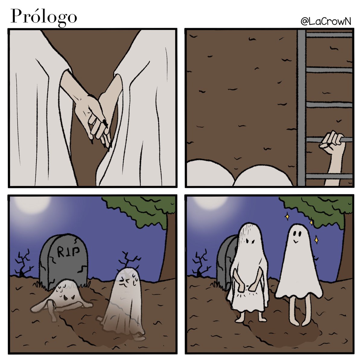 lacrow_n's tweet photo. Ayer olvidé subir el prólogo de esta pequeñita historia que estaré subiendo durante octubre 🧡

#Halloween #October #Art #Drawing #Comic #Illustration https://t.co/rJVvqLatLI