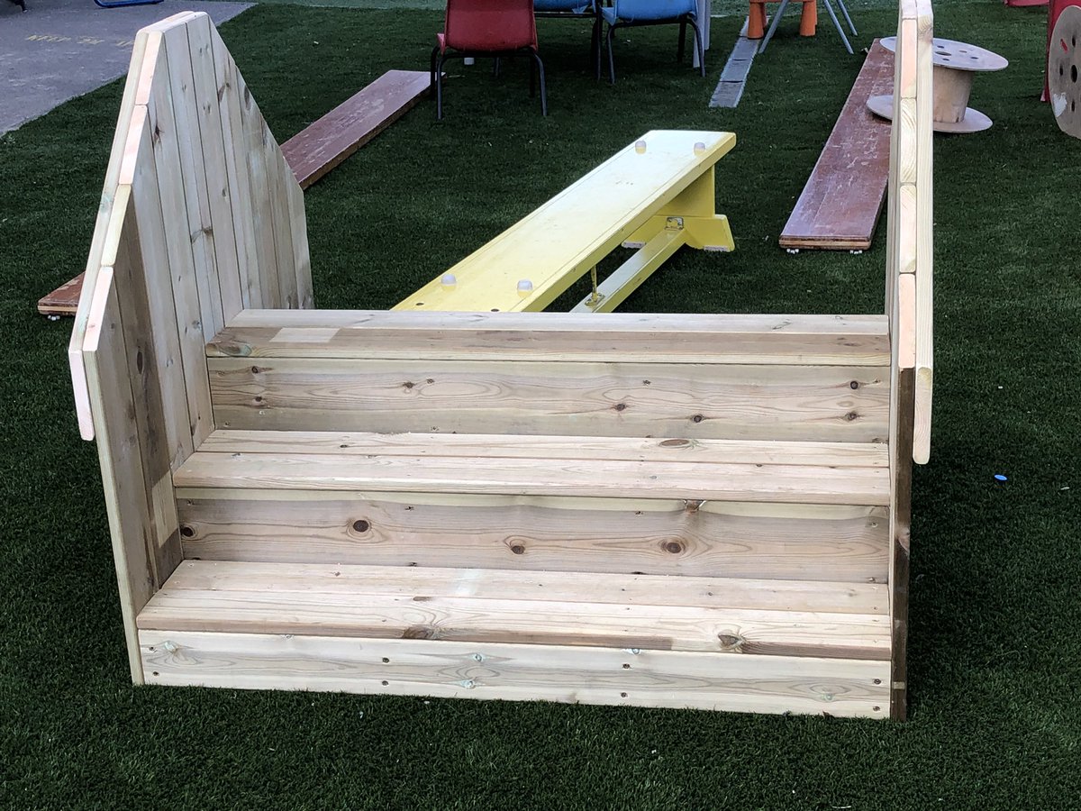 More new resources being used in our lovely EYFS outdoor learning area #exceptionallearning