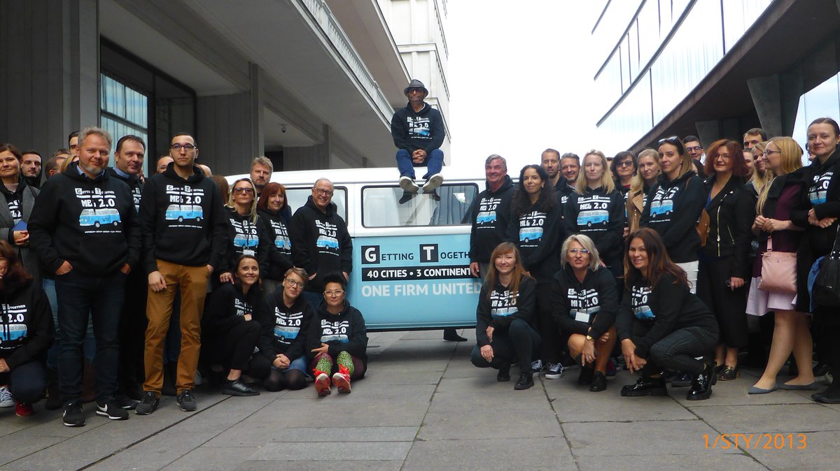 GT_Law's tweet photo. Our #GTWarsaw attorneys and staff gathered together with Richard Rosenbaum and Brian Duffy to celebrate the kick-off of the European leg of the Mel on Wheels #GettingTogetherTour. This stop supported
@RaknRoll_PL. #GreenbergTouring https://t.co/7l3NNF4IOh